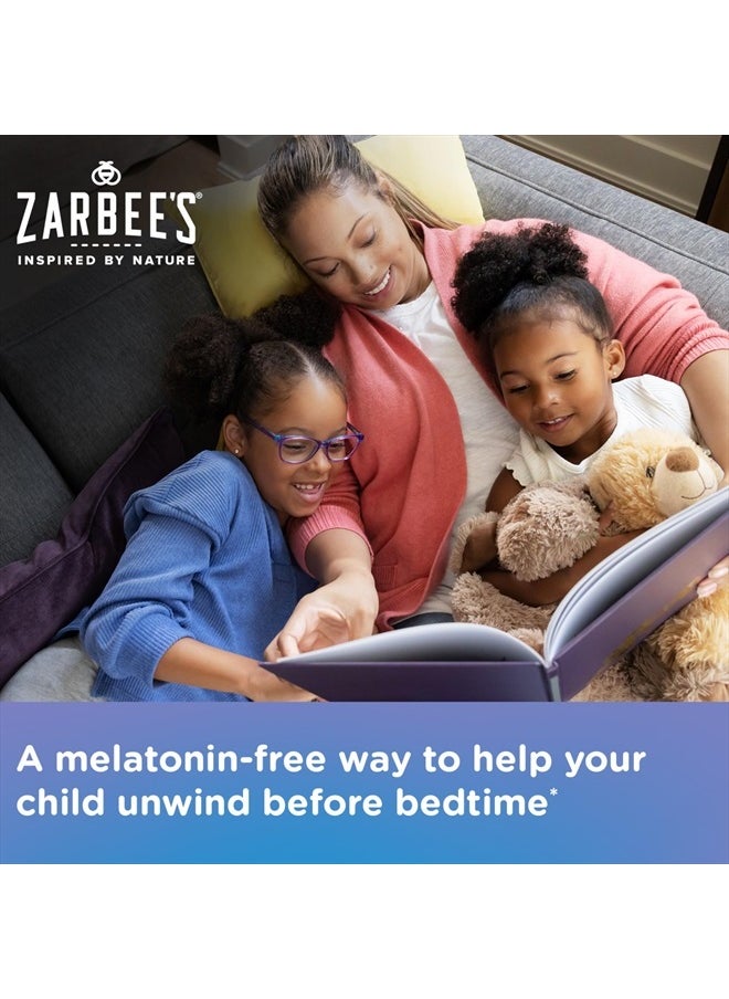 Zarbee's - Melatonin-Free Gentle Bedtime Gummies for Kids - Blend of Natural Honey, Raspberry Lemon, and Chamomile Helps Children Unwind and Relax to Prepare for Sleep, 30ct - Image 1