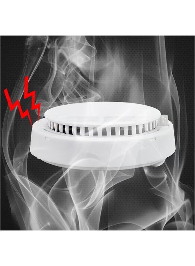 2 Pcs Fire Alarm Smoke Detector Wireless Smoke Detector Sensor System Fire Smoke Alarm White - Image 5