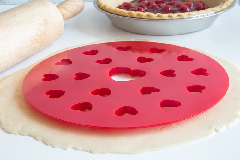 Fox Run Fox Run Heart Pie Top Cutter  Plastic  Red 9.75 x 9.75 x 0.5 inches  - Image 2