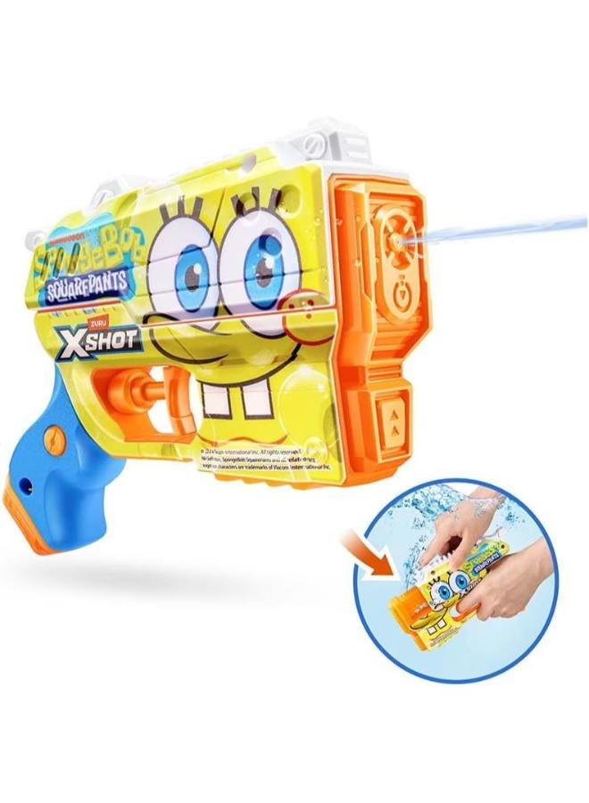 ZURU-XSHOT WATER-FAST FILL SKINS-SERIES 1-SPONGEBOB JR - Image 3
