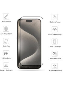 كايسلز واقي شاشة نانو (ضد البصمة) لهاتف ايفون 15 بلس (iPhone 15 Plus)  من Caisles حماية كاملة ضد السقوط والخدش  - Image 5
