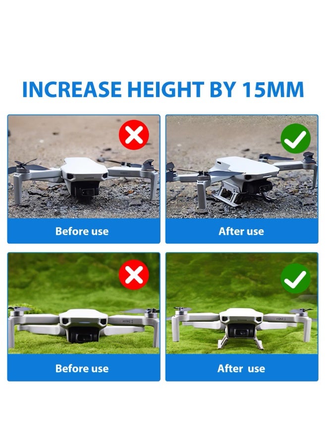 الهبوط معدات امتدادات الساق لـ DJI ميني 4K / ميني 2 SE قابلة للطي طائرة بدون طيار حامل المروحة الحراس الإفراج السريع ارتفاع امتداد الساق لـ ميني 2 / ميني SE / Mavic ميني طائرة بدون طيار ملحقات - Image 4