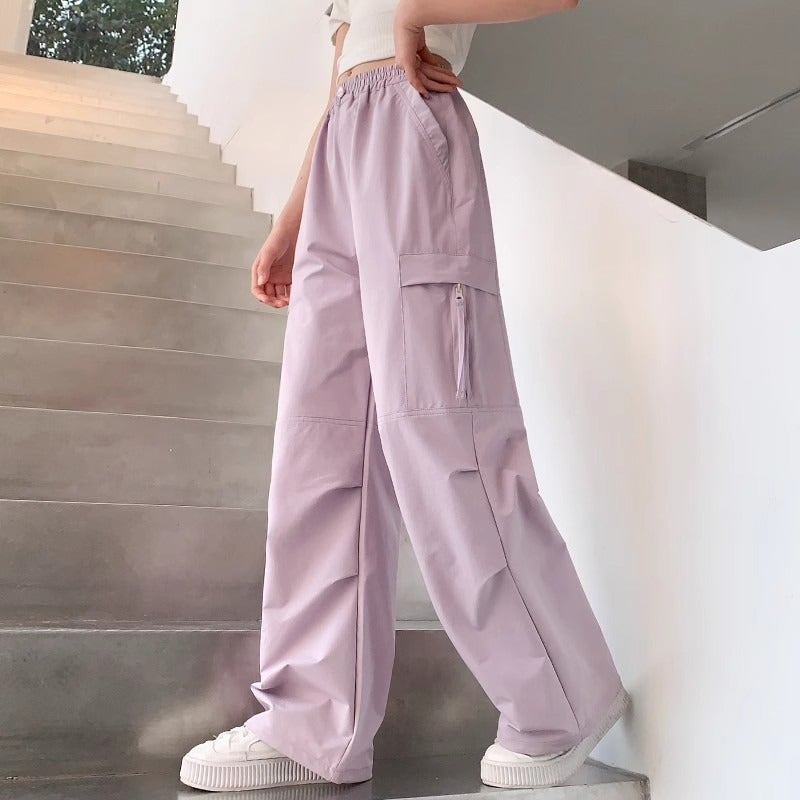 Girls' Pants Large Children'S Workwear Wide Leg Pants Children'S Girls Spring Loose Casual Pants - Image 3