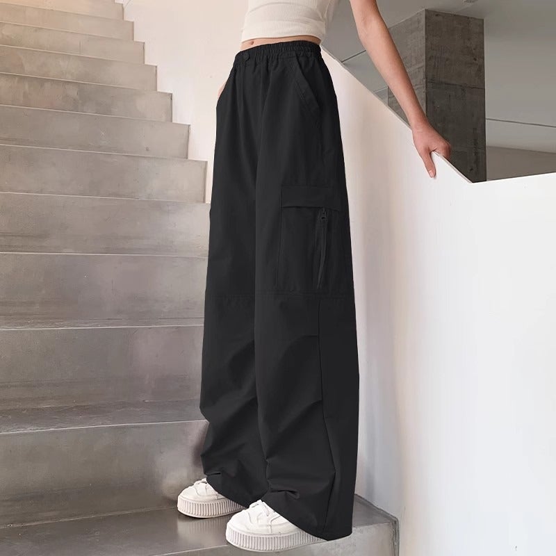 Girls' Pants Large Children'S Workwear Wide Leg Pants Children'S Girls Spring Loose Casual Pants - Image 4