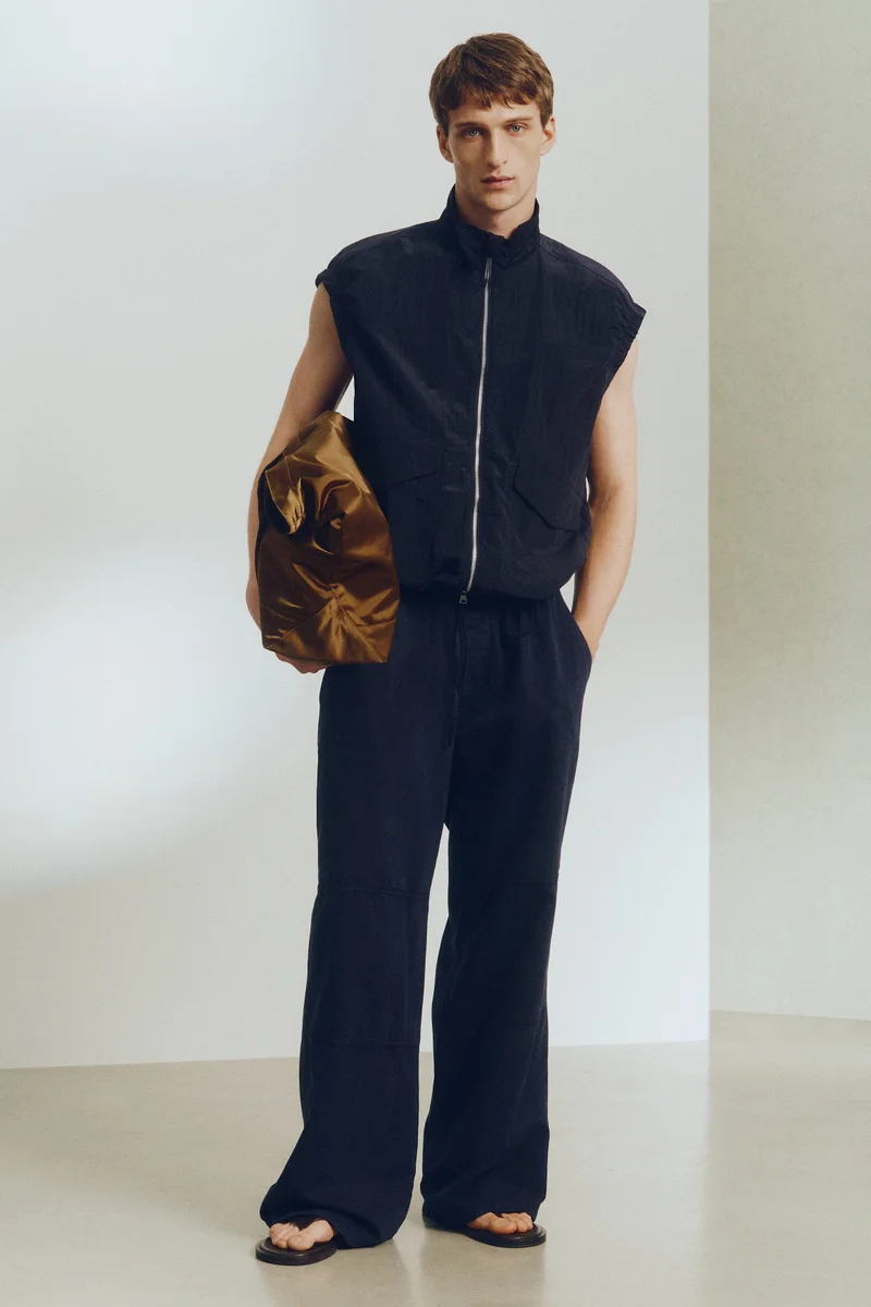 Loose Fit Linen-blend trousers