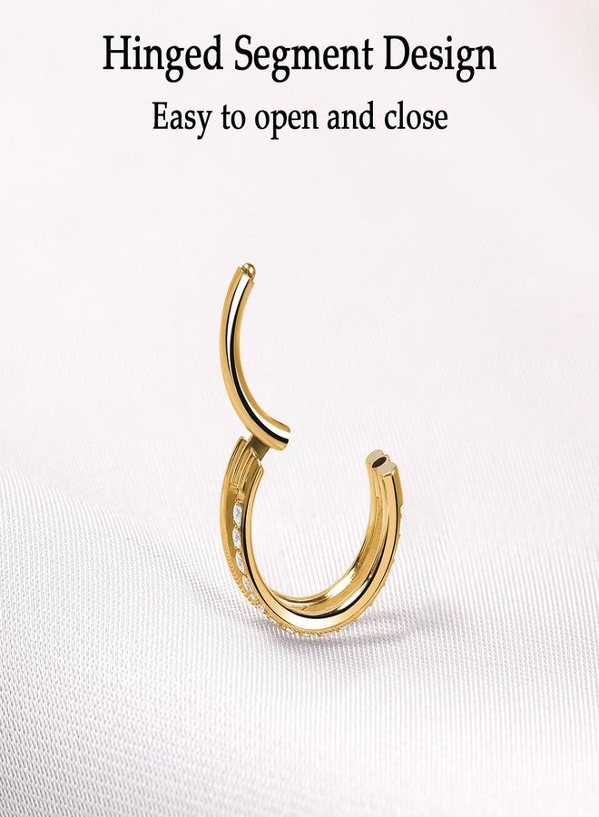 limerencia G23 Titanium Nose Earrings, 2PCS 6mm/8mm/10mm Implant Grade Hoop Rings, 16G 18G Hypoallergenic Septum Cartilage Helix Daith Conch Tragus Piercing Jewelry for Men Women - Image 4
