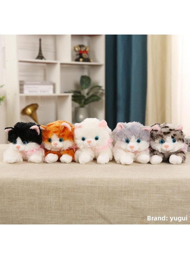 Can Call Simulation Cat Plush Toy Simulation Doll Cat Doll Cute Accompany Sleeping Cat Pillow Wholesale-Color:Geely Cat Brown Stripes (not Called)-Height:50.032cm Kg [from Front Claw To Tail]