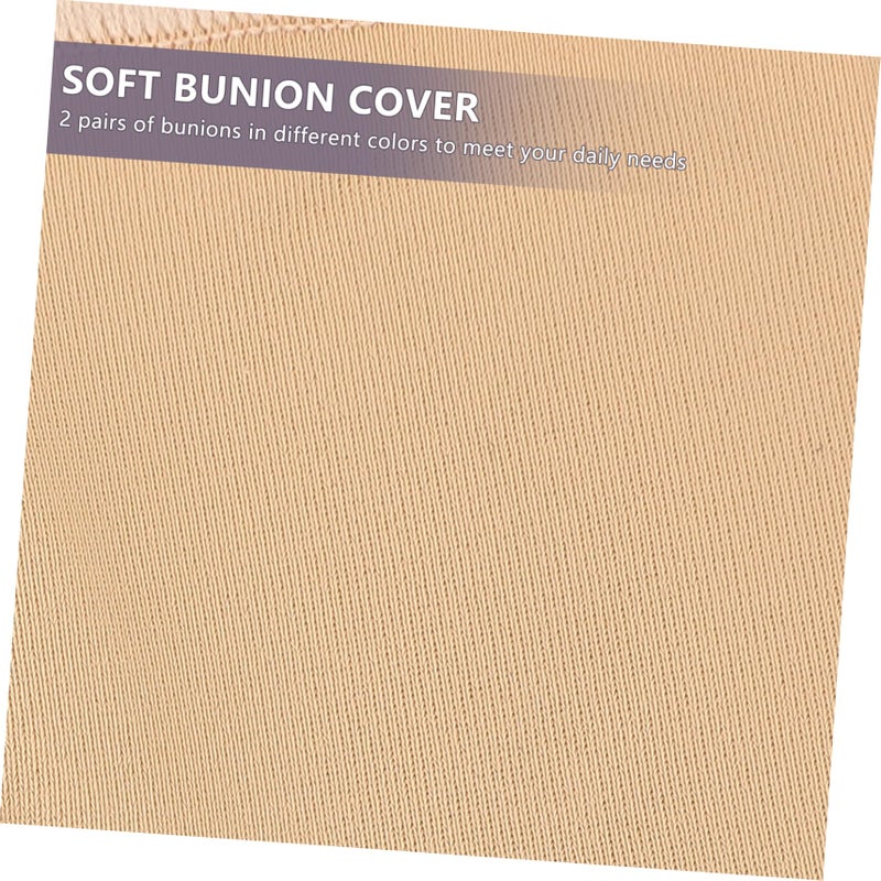 2 Pairs Skin Tone Bunion Straightener Toe Separator 10X7cm Lightweight Breathable For Foot Alignment - Image 5
