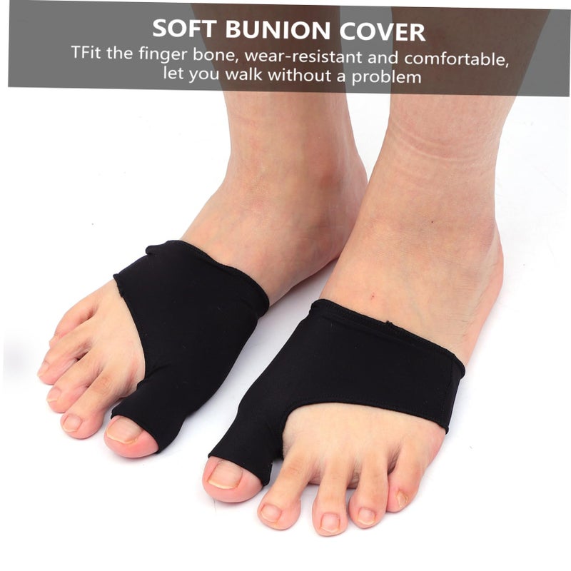 2 Pairs Skin Tone Bunion Straightener Toe Separator 10X7cm Lightweight Breathable For Foot Alignment - Image 4