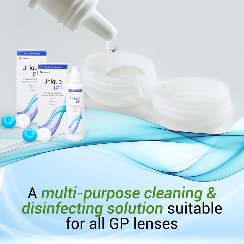 Menicon Menicon Unique pH Multi-Purpose Solution + RGP Lens Case, 4 Fl Oz (Pack of 2)  - Image 3