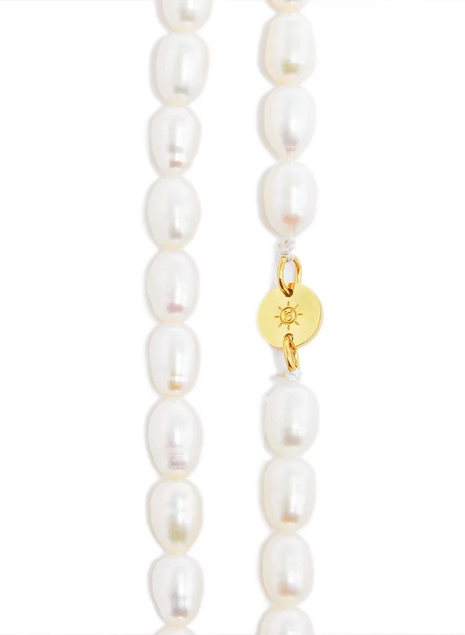 30Sundays 30Sundays POSH - 14K Gold Plated & Pearls Chain