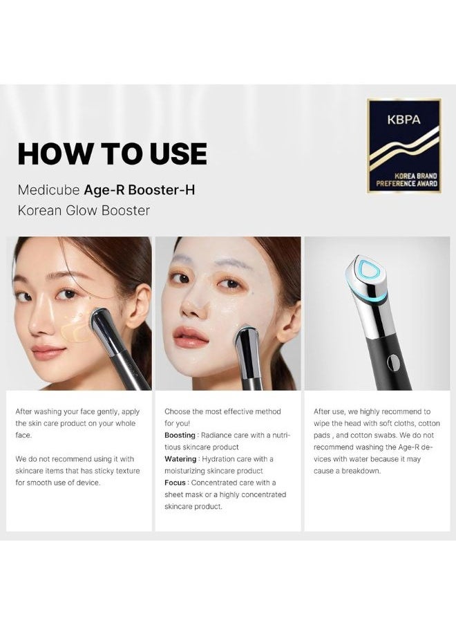Medicube - Age-R Booster H - Korean No.1 Skin Care Device, Facial Glow Booster for Maximizing and Boosting Skin Care Absorption, Needle Free - Image 1