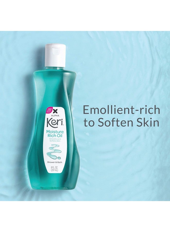 Keri Moisture Rich Shower Bath Oil, Clear, 8 Ounce - Image 3