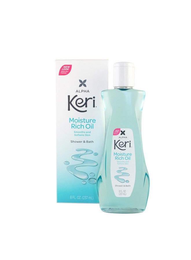 Keri Moisture Rich Shower Bath Oil, Clear, 8 Ounce - Image 1