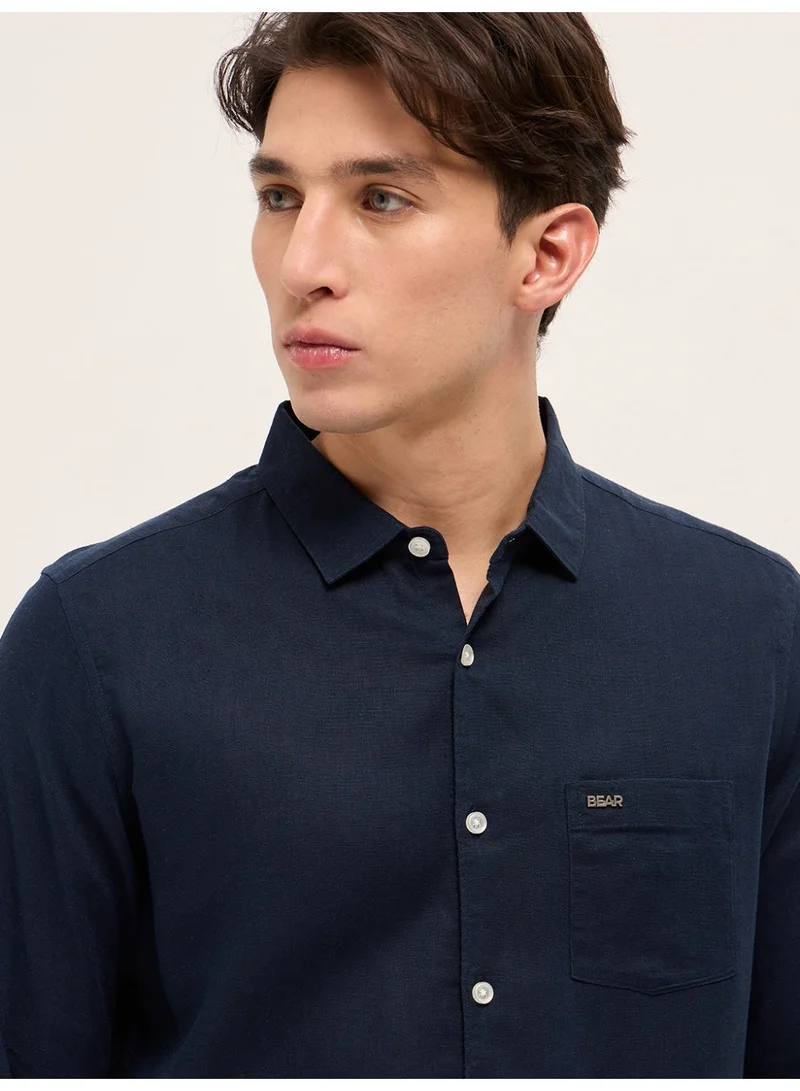The Bear House  Men’s Long Sleeve Shirt – Classic, Comfortable and Stylish Essential for Work, Travel or Casual Outings for Men | Best Price UAE