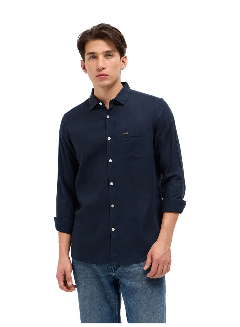 THE BEAR HOUSE Men’s Long Sleeve Shirt – Classic, Comfortable and Stylish Essential for Work, Travel or Casual Outings