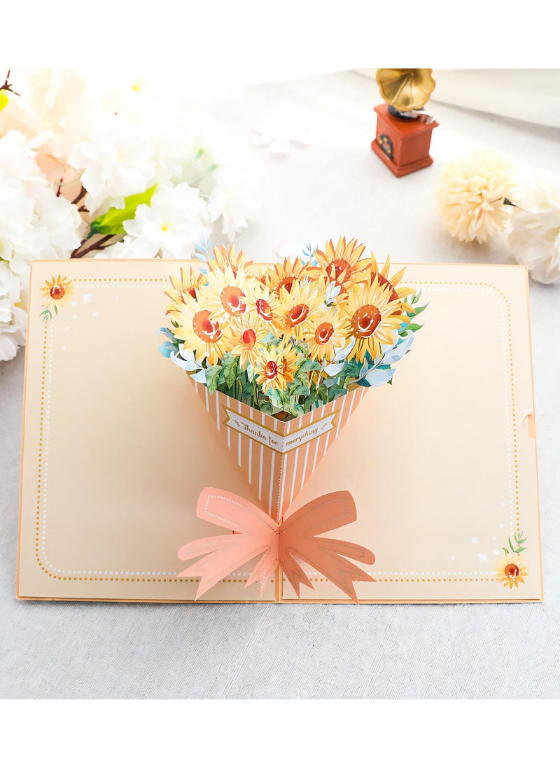 Fancy Elegant Flower Design 3D Pop-Up Card, Greeting Card for Mother's Day Gift,  Gift, Eid, Birthday, Wedding, Sturdy and Solid Cardstock Gift Card with Envelope and Thank You Card - pzsku/Z559A6058BE649A237786Z/45/_/1719204625/6bcf32f5-41ae-4521-bca5-2c6fd4eb03ea