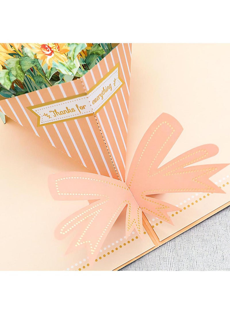 Fancy Elegant Flower Design 3D Pop-Up Card, Greeting Card for Mother's Day Gift,  Gift, Eid, Birthday, Wedding, Sturdy and Solid Cardstock Gift Card with Envelope and Thank You Card - pzsku/Z559A6058BE649A237786Z/45/_/1719205240/fff52732-bf1c-4f1e-b959-f3e64ca08062