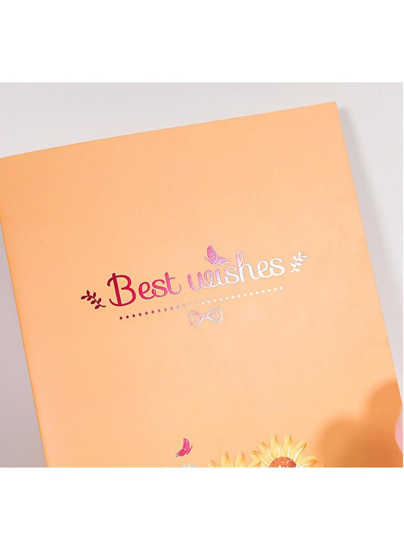 Fancy Elegant Flower Design 3D Pop-Up Card, Greeting Card for Mother's Day Gift,  Gift, Eid, Birthday, Wedding, Sturdy and Solid Cardstock Gift Card with Envelope and Thank You Card - pzsku/Z559A6058BE649A237786Z/45/_/1719205251/02070c8a-19d6-40dc-a624-123b31697f33