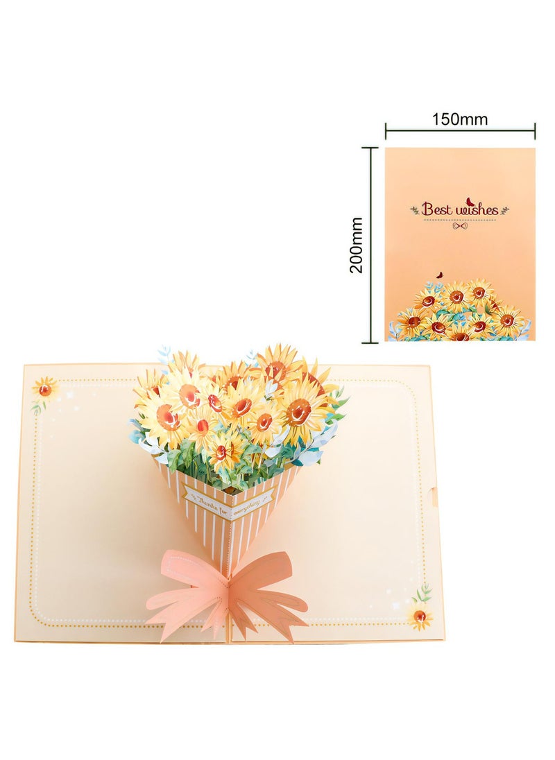 Fancy Elegant Flower Design 3D Pop-Up Card, Greeting Card for Mother's Day Gift,  Gift, Eid, Birthday, Wedding, Sturdy and Solid Cardstock Gift Card with Envelope and Thank You Card - pzsku/Z559A6058BE649A237786Z/45/_/1719205291/1d669413-48b6-4dd4-b7f8-351e2d7d49e6