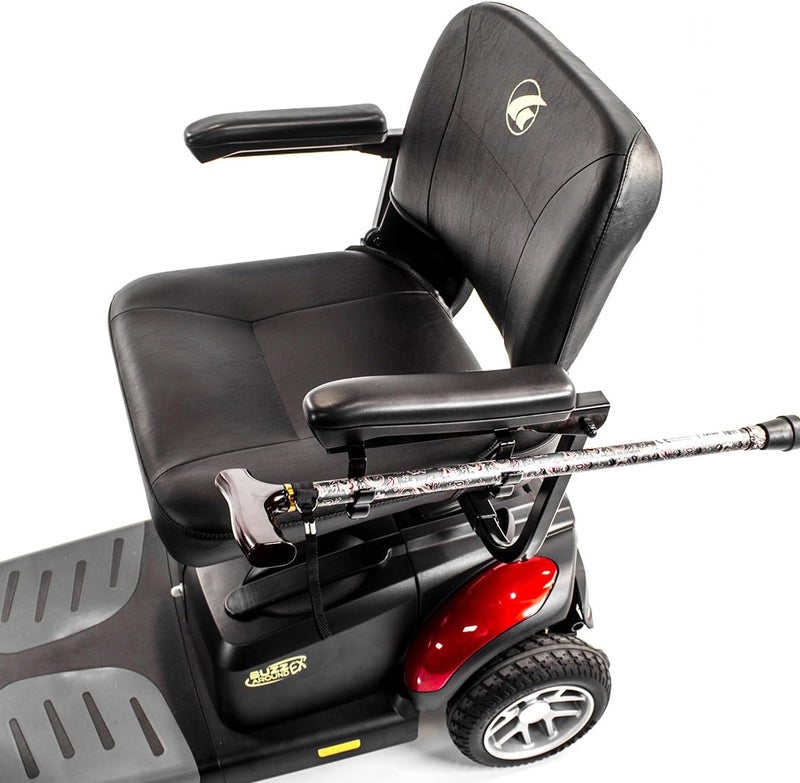 Challenger Mobility Cane Holder Clips 1 Pair (2 Pcs) for Most Mobility Scooter, Removable Arm Pads, Armrest Mount - Image 3