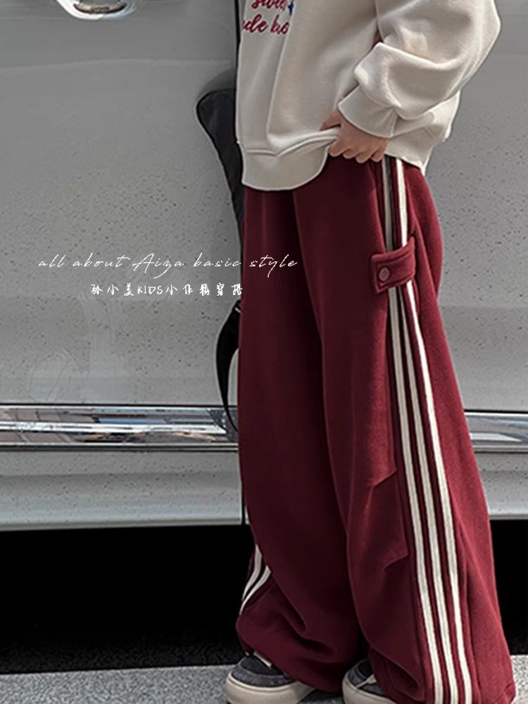 Girls' Sports Pants Children'S Pants Autumn Wear Sweatpants Big Children'S Fashionable Western Style Loose Casual Pants - Image 3
