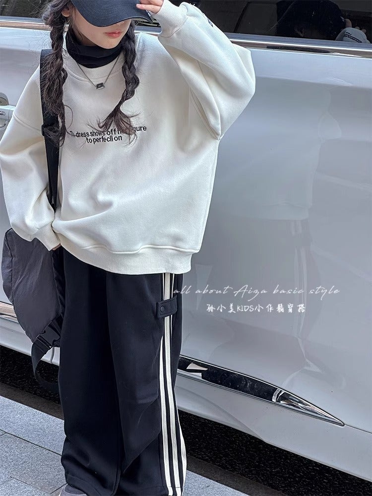 Girls' Sports Pants Children'S Pants Autumn Wear Sweatpants Big Children'S Fashionable Western Style Loose Casual Pants - Image 5