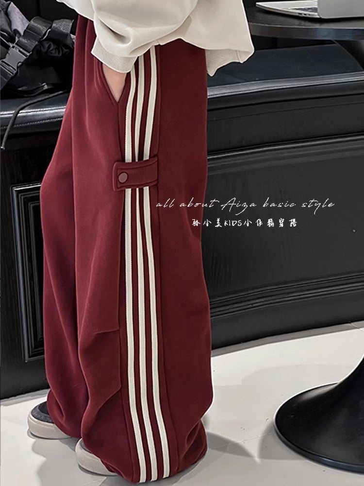 Girls' Sports Pants Children'S Pants Autumn Wear Sweatpants Big Children'S Fashionable Western Style Loose Casual Pants - Image 2