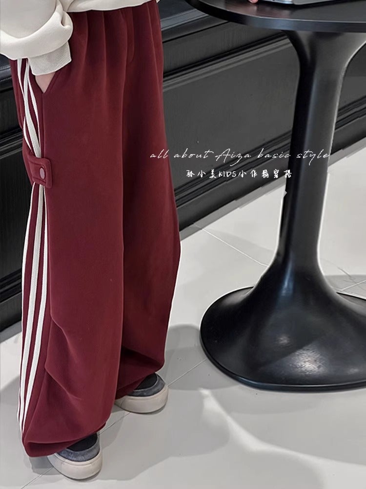 Girls' Sports Pants Children'S Pants Autumn Wear Sweatpants Big Children'S Fashionable Western Style Loose Casual Pants - Image 4