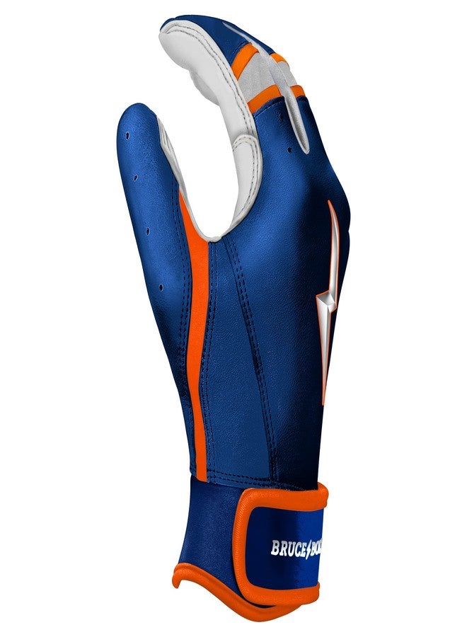 BRUCE BOLT Nimmo Series Short Cuff Blue Batting Glove - Blue XXLarge - Image 4