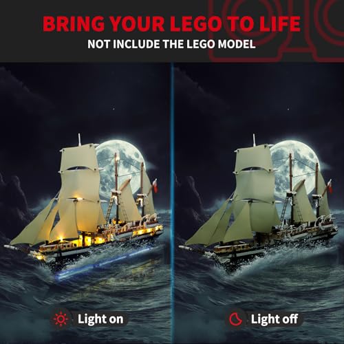 BRIKSMAX 20 Light Kit for The Endurance Ship Innovative LED Lighting Kit Compatible with Lego Icons 10335 - Image 5