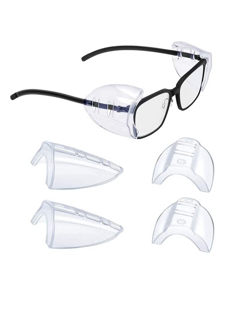 Side Shields for Transparent Prescription Glasses - 2 Pairs - Image 1
