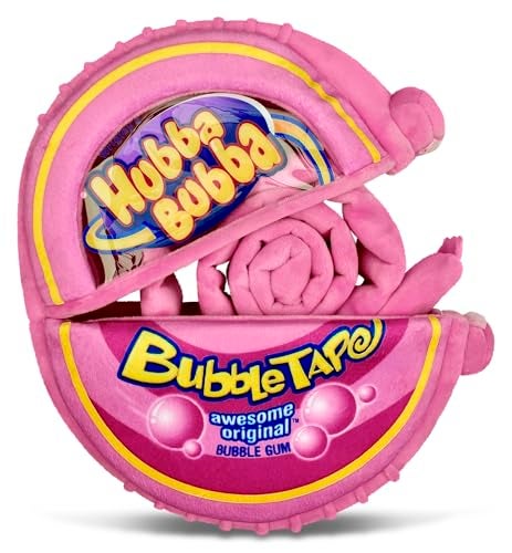 iscream Hubba Bubba Bubble Gum Tape Package 11" x 11.5" Pillow Set with Bubble Gum Strip Pillows - Image 2