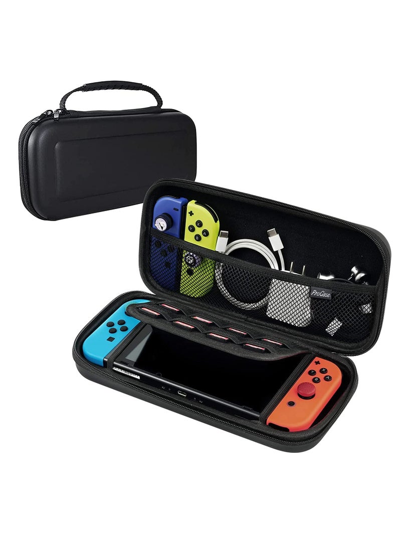 Game Carrying Case Hard Shell Travel Carrying Box Case for Nintendo Switch with 10 Game Cards Holders Portable Pouch for Nintendo Switch Console & Accessories - Image 1