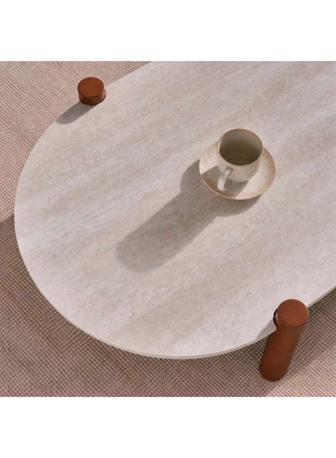 Pan Home Cream Outdoor Coffee Table - Image 4