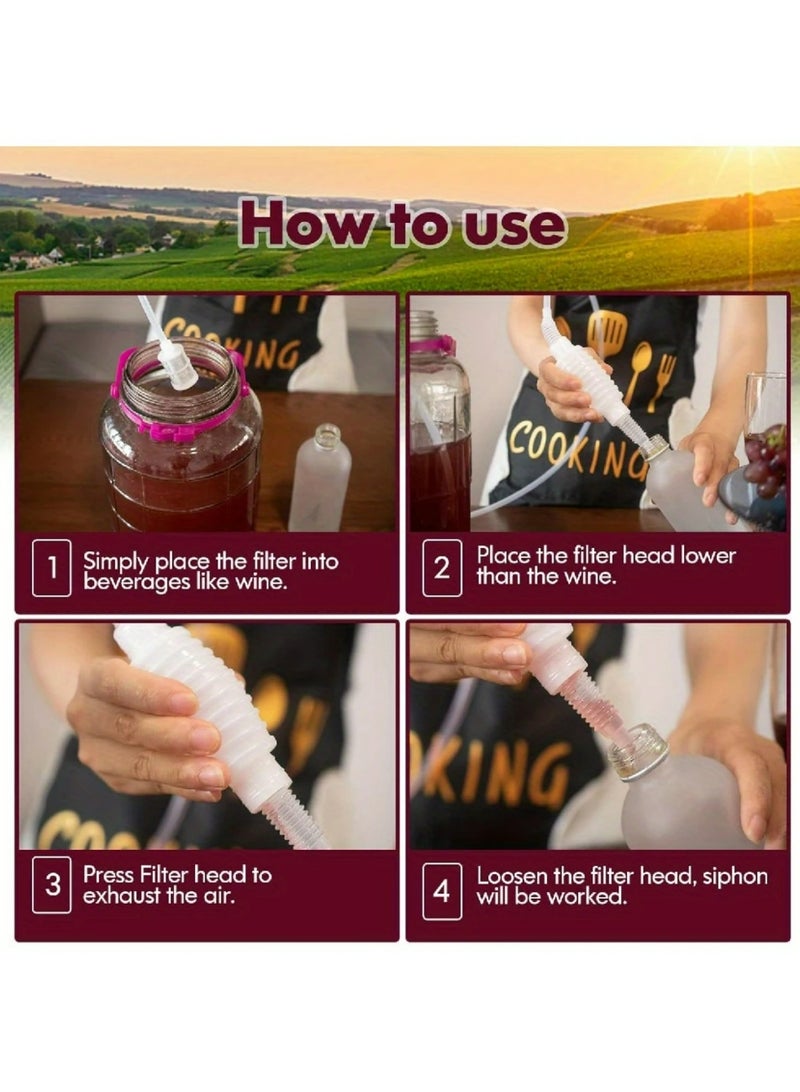 Home Brewing Siphon Hose Wine Beer Making Tool Brewing Food Grade Materials plastic beer chiller - Image 3