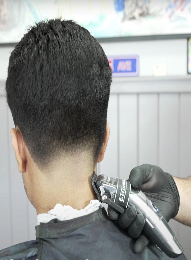 GAMMA+ Replacement Fixed Black Diamond Carbon DLC Fade Hair Clipper Blade with Shallow Tooth 2.0 Cutter Set - Image 5