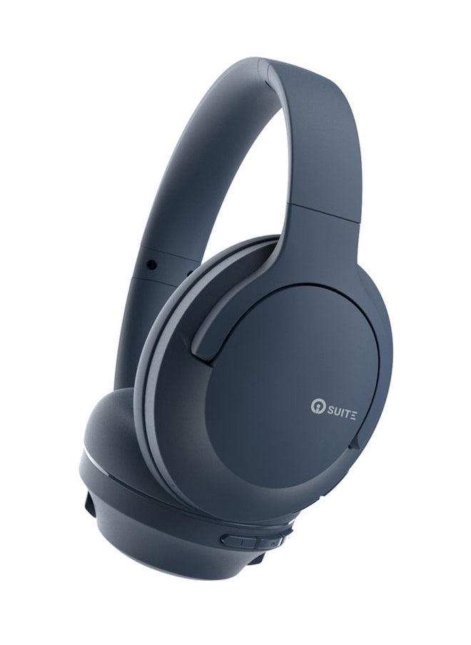 iOsuite Focus 8 Bluetooth Headphones Over Ear,45H Playtime Bluetooth 5.3 Wireless Headphones 3 EQ Modes,Built-in HD Mic,HiFi Stereo Sound,Deep Bass,Memory Foam Ear Cups for Phone/PC&Travel/Gym/Workout (Navy Blue)  - Image 1