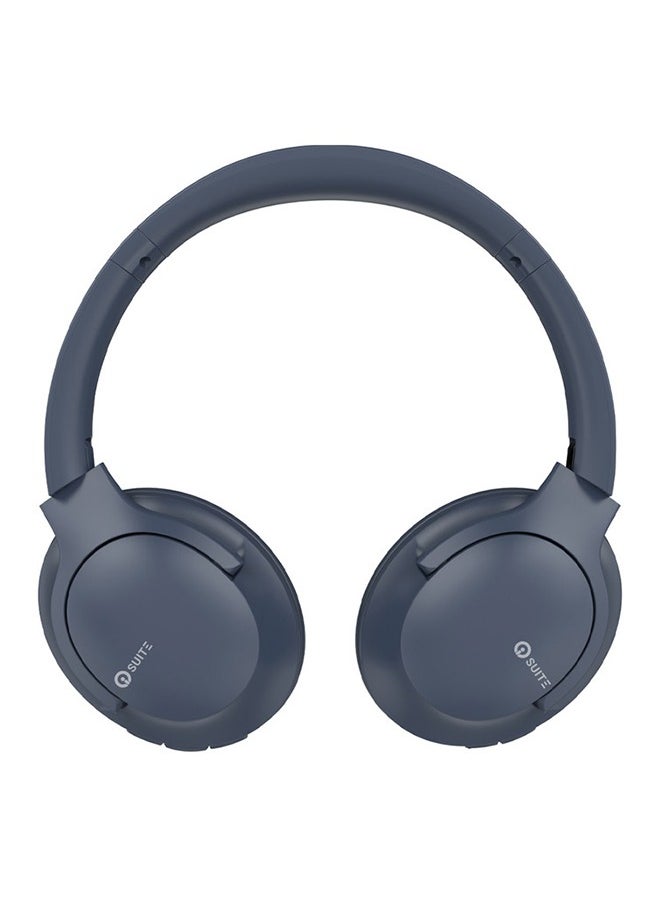 iOsuite Focus 8 Bluetooth Headphones Over Ear,45H Playtime Bluetooth 5.3 Wireless Headphones 3 EQ Modes,Built-in HD Mic,HiFi Stereo Sound,Deep Bass,Memory Foam Ear Cups for Phone/PC&Travel/Gym/Workout (Navy Blue)  - Image 3