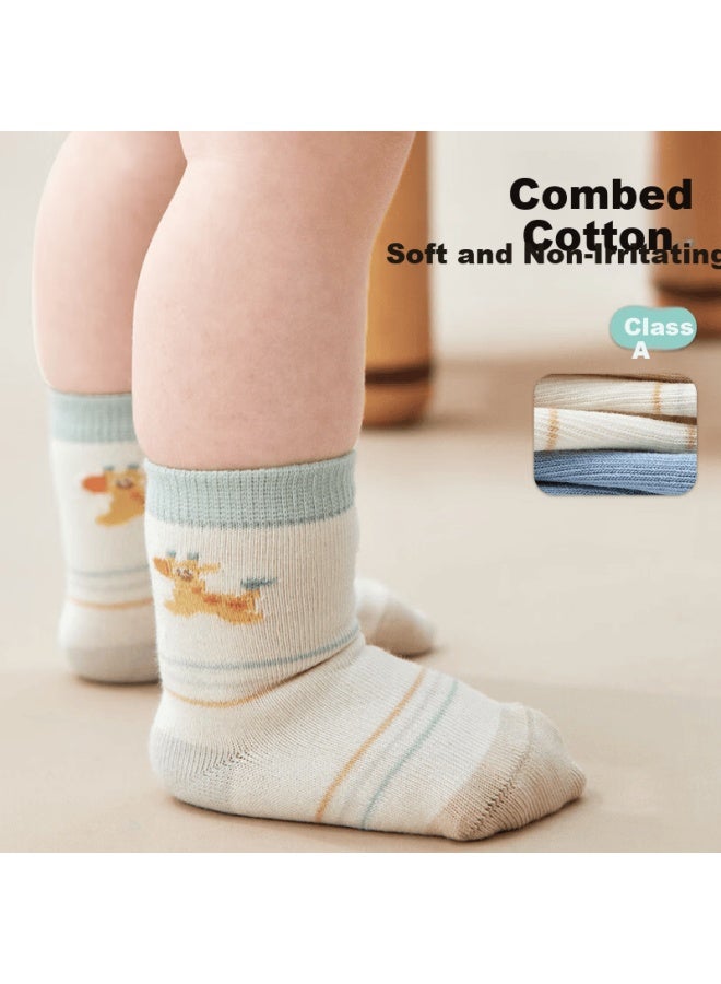 Barbie Baby Socks Spring And Autumn Cotton Socks Infant Short Socks 0-6 Months Newborn Mid-calf Socks 1-3 Years Winter - Image 3