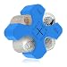 Wogomz Coin Holder for Car Portable Car Coin Organizer Change Holder Silicone Coin Dispenser Case Coin Holder Storage 55 Coins Universal Coin Storage for Car Purse WalletBlue - Image 2