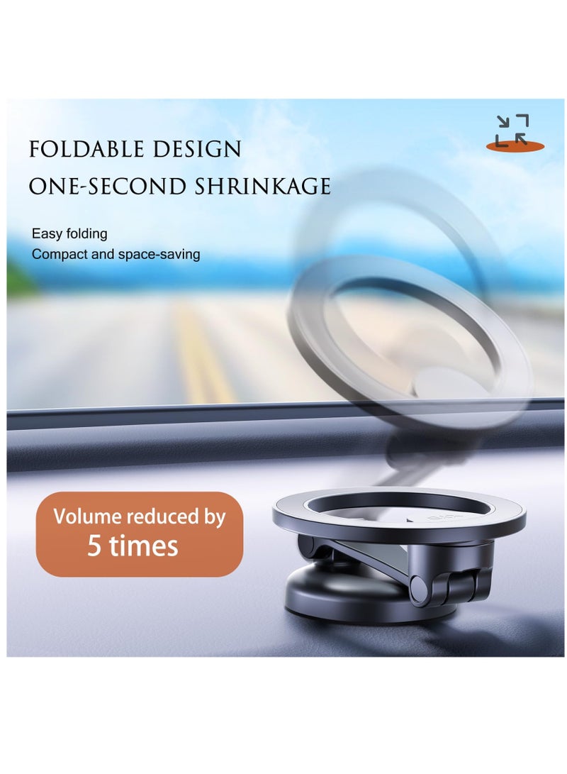 Excefore For Magsafe Car Mount Magnetic Phone Holder For Car Zinc Alloy Foldable Hands-Free iPhone Car Mount Compatible With iPhone 15 14 13 12 Pro Max And All Phone, New Upgrades - Image 5