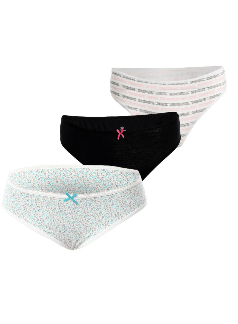 REDCOTTON Underwear Women Bikini Panties Underwear Pack (3) Pieces - Image 1