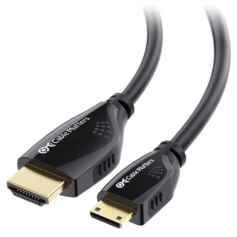 Cable Matters High-Speed Long 4K Mini HDMI to HDMI Cable - 25ft, HDMI2.0 Ready for Tablets, Nikon, Sony, Canon DSLR, Raspberry Pi Zero - Image 1