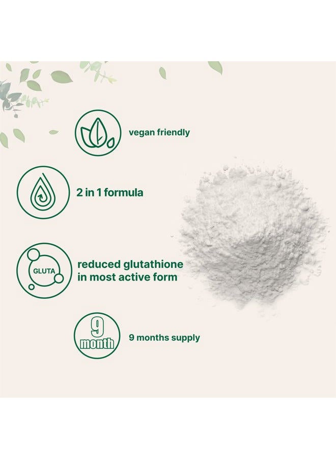 Micro Ingredients مكمل الجلوتاثيون، مسحوق الجلوتاثيون النقي المخفف مع الإينوزيتول، 5 أونصات (إمدادات لمدة 9 أشهر)، تركيبة 2 في 1، مكونات قوية لمضادات الأكسدة، تدعم وظائف الكبد، نباتي - Image 4