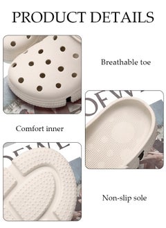 DUNISO Sandals for Men and Women Fashion Quick Drying Slide Sandal with Non-slip Soles Thick Sole Beach Slipper Breathable Slip-on Sandal Men's House Flat Slipper for Indoor & Outdoor  - Image 3