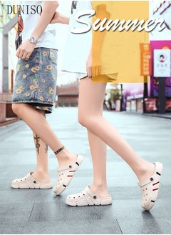 DUNISO Sandals for Men and Women Fashion Quick Drying Slide Sandal with Non-slip Soles Thick Sole Beach Slipper Breathable Slip-on Sandal Men's House Flat Slipper for Indoor & Outdoor  - Image 4
