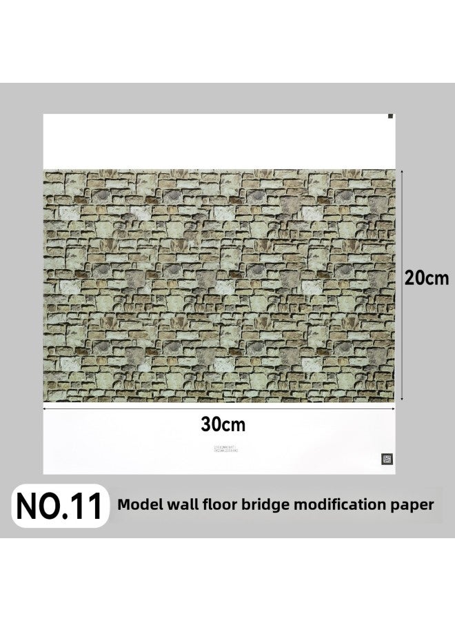 Microscopic Simulation Wall Decal Material Clear Adhesive Backing Multi-Size Plastic Building Model Decoration Sticker DIY-Color:QZ-11  - Image 1