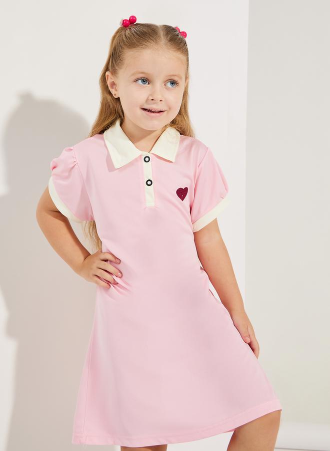 ستايلي فستان بولو بقلوب - Image 2