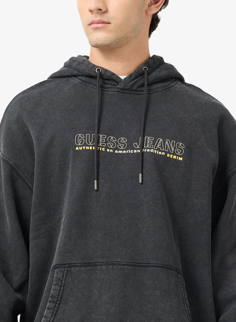 Guess Jeans  Logo Hoodie for Men | Best Price UAE